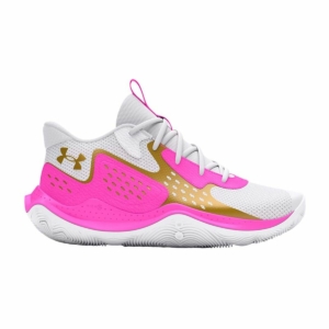 Basketballsko til voksne Under Armour Jet '23 Hvid