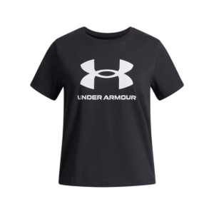 Børne Kortærmet T-shirt Under Armour Big Logo Sort