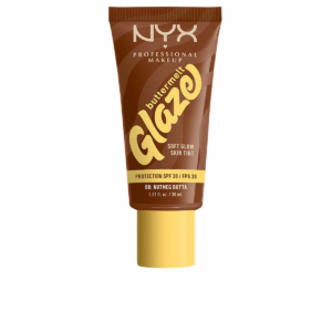 Solcreme til ansigtet NYX BUTTERMELT GLAZE Nº 08-Nutmeg Butta Spf 30 30 ml