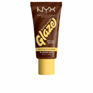 Solcreme til ansigtet NYX BUTTERMELT GLAZE Nº 09-Hazelnut Butta Spf 30 30 ml
