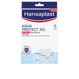 Apósitos Esterilizados Hansaplast HP AQUA PROTECT 3XL Gennemsigtig 10 x 15 cm 5 enheder