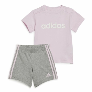 Sportstøj til Baby Adidas I Lin Co Set Grå Pink