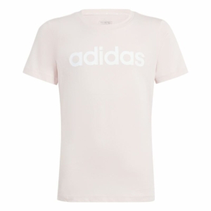 Børne Kortærmet T-shirt Adidas Essentials Linear Logo Cotton Slim Fit