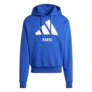 Hættetrøje til Kvinde Adidas Paris Blå