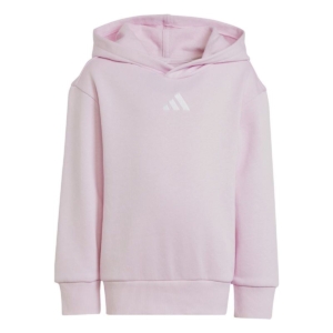 Sweatshirt med hætte til piger Adidas LK SL FL HD Pink