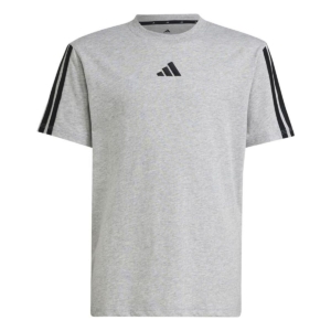 Børne Kortærmet T-shirt Adidas 3stripes Sort Lysegrå