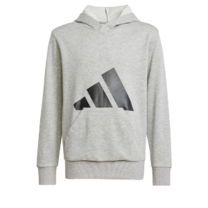 Sweatshirt med hætte til piger Adidas Big Logo French Terry Hd Lysegrå