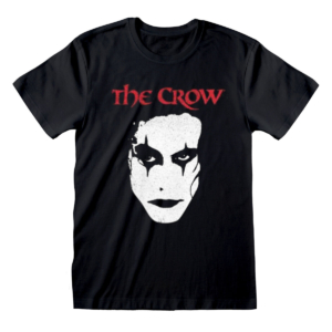 Unisex Kortærmet T-shirt The Crow Face Sort