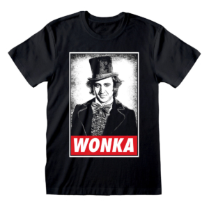 Unisex Kortærmet T-shirt Willy Wonka Wonka Sort