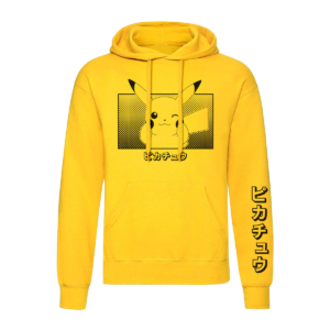 Unisex Hættetrøje Pokémon Pikachu Katakana Gul