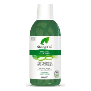 Mundskyllevand Dr.Organic Aloe Vera 500 ml