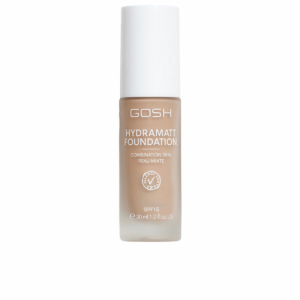 Cremet Make Up Foundation Gosh Copenhagen HYDRAMATT Nº 010-Light Dark Red Spf 15 30 ml
