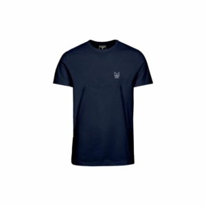 Børne Kortærmet T-shirt Jack & Jones Jjdenim Logo O-Neck Marineblå