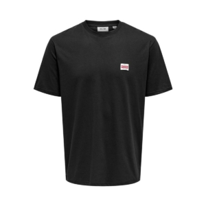 Kortærmet T-shirt til Mænd Only & Sons Onsdawson Reg Ss Tee Vd Sort