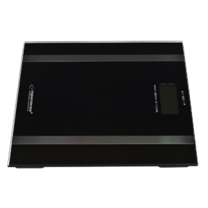 Digital badevægt Esperanza EBS018K Sort Hærdet glas Batterier x 2