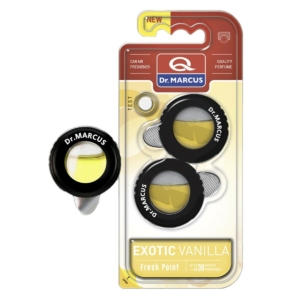 Luftfrisker til Bilen Dr Marcus FRESH POINT EXOTIC VANILLA Vanilje 2,5 ml Plastik (2 enheder)