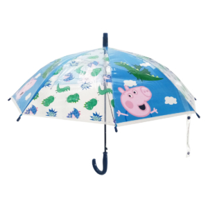 Paraply Peppa Pig Pretty flowers Gul Mint Ø 76 cm