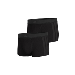 Boxershorts til mænd Adidas Trunk Low Rise 3 Stripes Sort 2 Dele