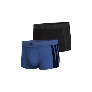 Boxershorts til mænd Adidas Trunk Low Rise 3 Stripes Blå 2 Dele