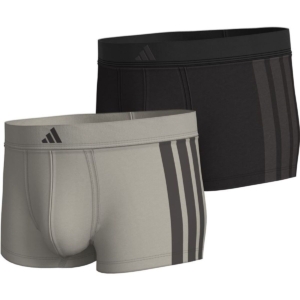 Boxershorts til mænd Adidas Low Rise 3 Stripes 2P Active Flex Grå 2 Dele