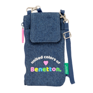 Pung Benetton Denim Mobiltaske Blå