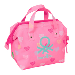 Rejsetoilettaske Benetton Heart Pink 26.5 x 17.5 x 12.5 cm