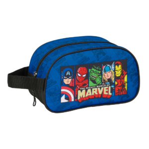 Rejsetoilettaske The Avengers Blå Sort 26 x 15 x 12 cm