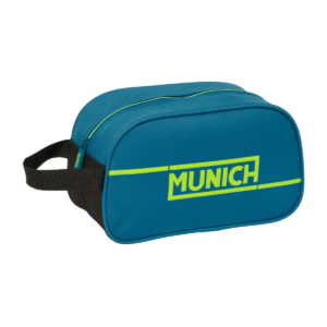Rejsetoilettaske Munich Land Sort Grøn 26 x 15 x 12 cm
