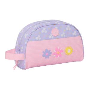 Rejsetoilettaske Safta Bouquet Pink Syren 28 x 18 x 10 cm