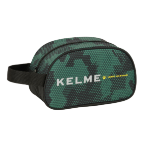 Rejsetoilettaske Kelme Camo Sort Grøn 26 x 15 x 12 cm