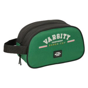 Rejsetoilettaske BlackFit8 Varsity Sort Grøn 26 x 15 x 12 cm