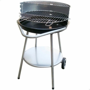 Kulgrill med hjul Aktive 51 x 51 x 82 cm Sort
