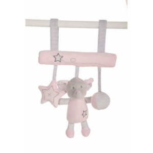 Dørhænger Pink Elefant 25cm Bamse
