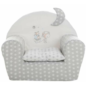 Lænestol til børn Stars 44 x 34 x 53 cm Grå