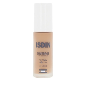Flydende makeup foundation Isdin COVERAGE Nº 4.0 Golden Spf 50 30 g