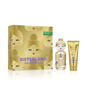 Parfume sæt til kvinder Benetton SISTERLAND GOLDEN VANILLA 2 Dele