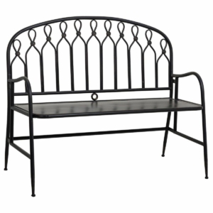 Bænk Alexandra House Living Sort Metal 56 x 98 x 118 cm
