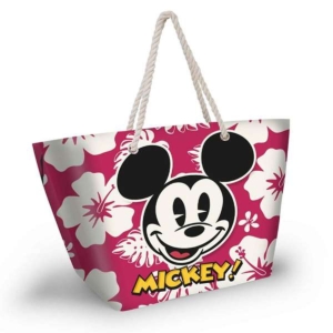 Strandtaske Mickey Mouse hawaii Pink