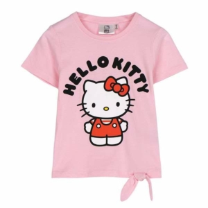 Børne Kortærmet T-shirt Hello Kitty Pink Lyserød