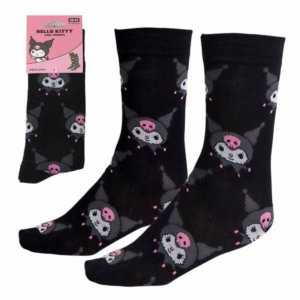 Sokker Hello Kitty Kuromi  black 36-43