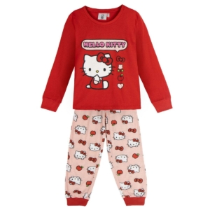 Nattøj Børns Hello Kitty Rød