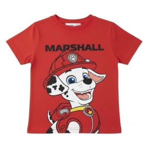 Børne Kortærmet T-shirt The Paw Patrol Rød