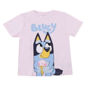 Børne Kortærmet T-shirt Bluey Lyserød