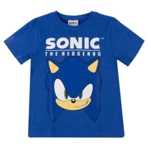 Børne Kortærmet T-shirt Sonic Blå