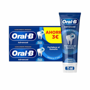 Emalje Styrke Tandpasta Oral-B ADVANCED 75 ml 2 enheder