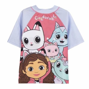 Børne Kortærmet T-shirt Gabby's Dollhouse Multifarvet