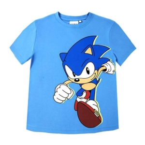 Børne Kortærmet T-shirt Sonic Blå