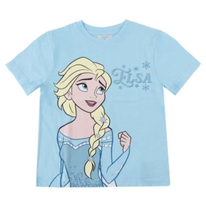 Børne Kortærmet T-shirt Frozen Lyseblå
