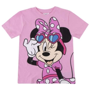 Børne Kortærmet T-shirt Minnie Mouse Pink