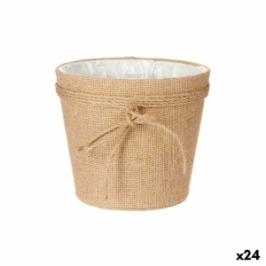 Urtepotte Ibergarden Brun Klæde Lasso 19,5 x 17,5 x 19,5 cm 19 x 17 x 20 cm (24 enheder)